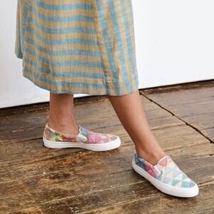 Keds Ace & Jig Anchor Hope Slip On Sneakers Colorful Woven Casual Shoes Size‎ 7